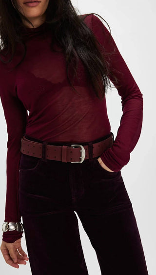 Free People - Women's Double Cross Leather Belt