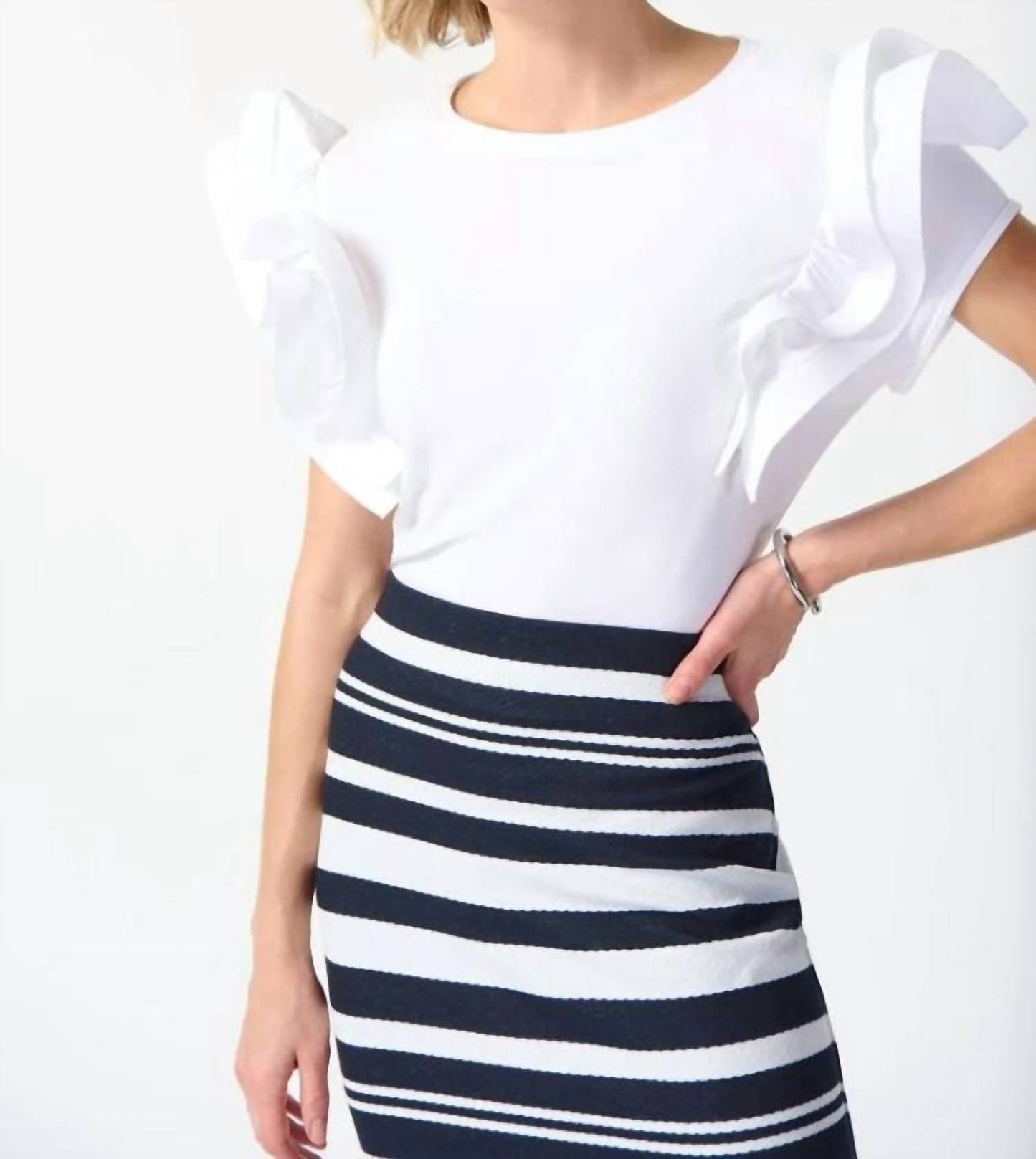Joseph Ribkoff - Jacquard Knit Midi Skirt