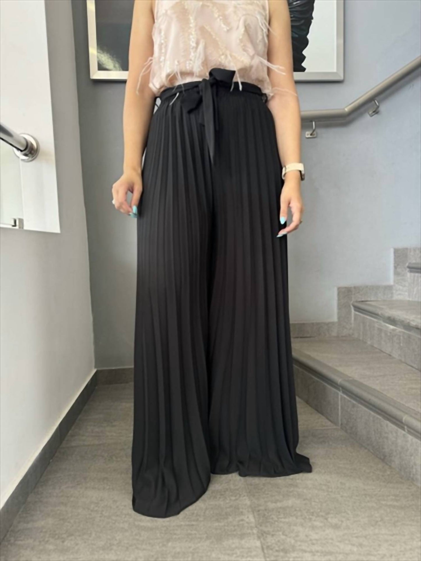 Apple Tree Apparel - Side Open Wide Leg Pants