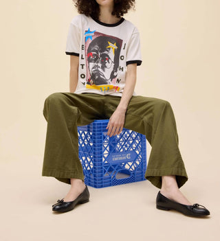 Daydreamer - Elton John 1973 Pop Art Oversized Ringer Tee