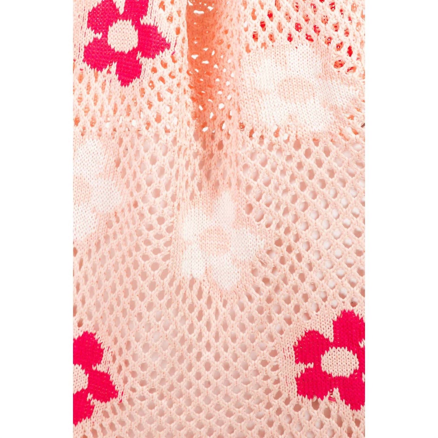 Anarchy Street - Women's Floral Print Knitted Tote Bag