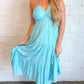 Day + Moon - Haltered Ruched Midi Dress