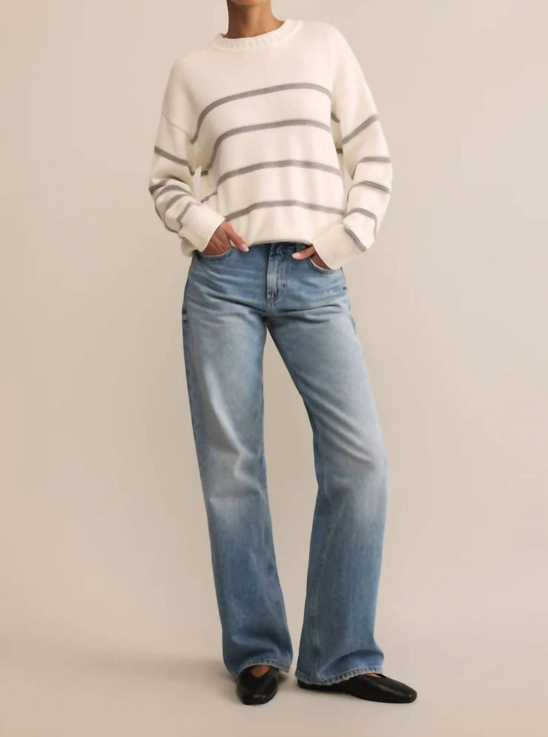 Z Supply - BOYFRIEND STRIPED SWEATER