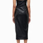 Simkhai - Carlee Fringe Detail Faux Leather Dress