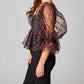 Buddylove - Puff Sleeve Peplum Top