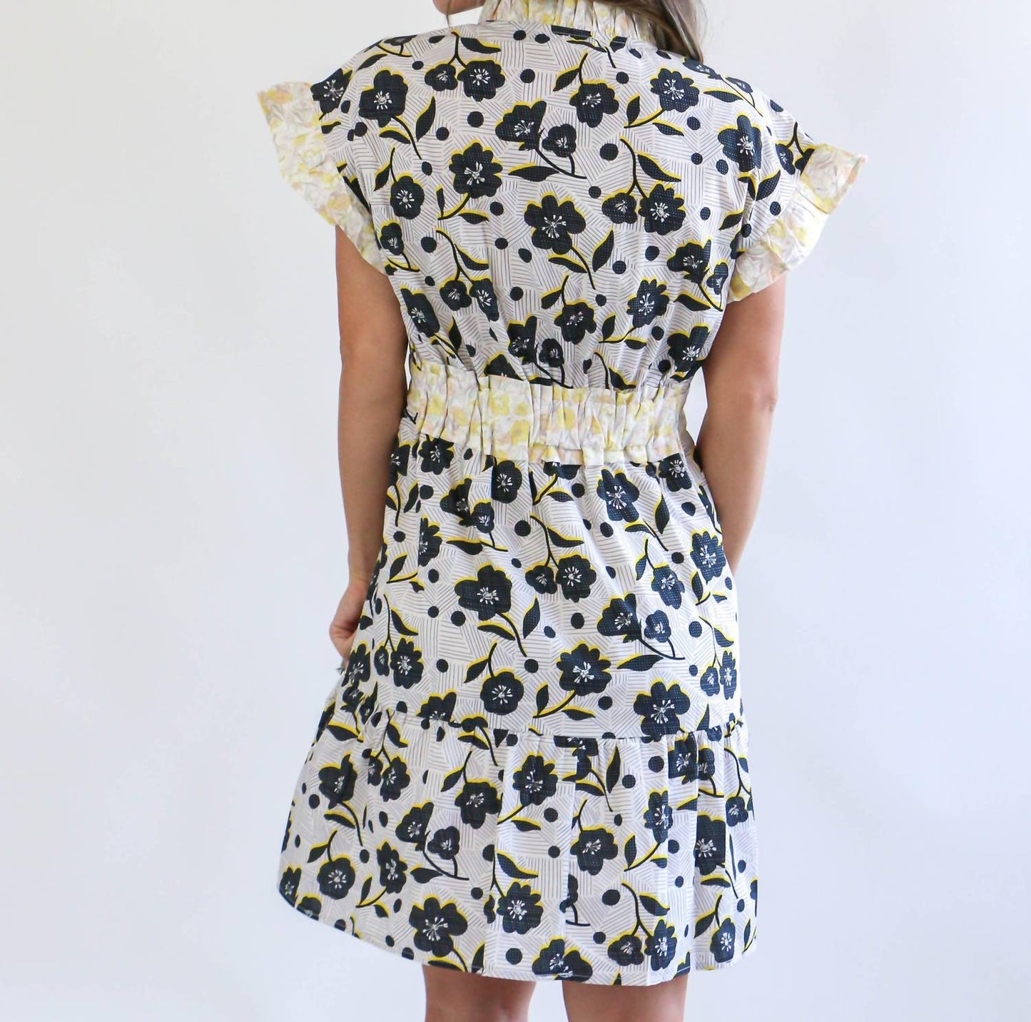 Thml - Flutter Sleeve Flower Print Dress