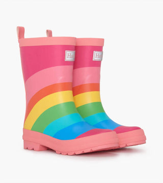 Hatley - Botas de chuva foscas arco-íris para meninas