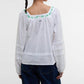 Barbour - Ash Embroidered Square Neck Top