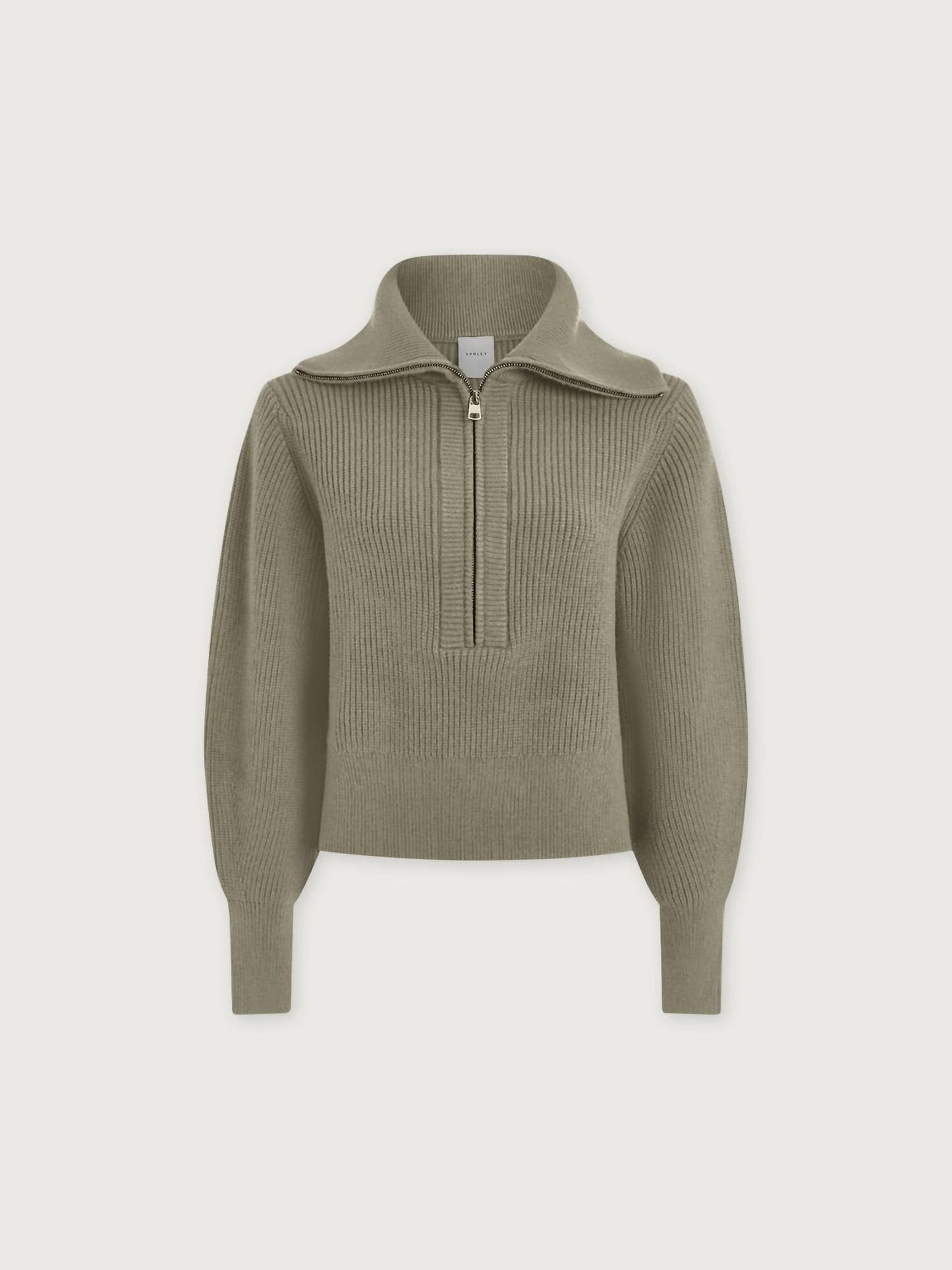 Varley - Maura Half-zip Rib Knit Sweater