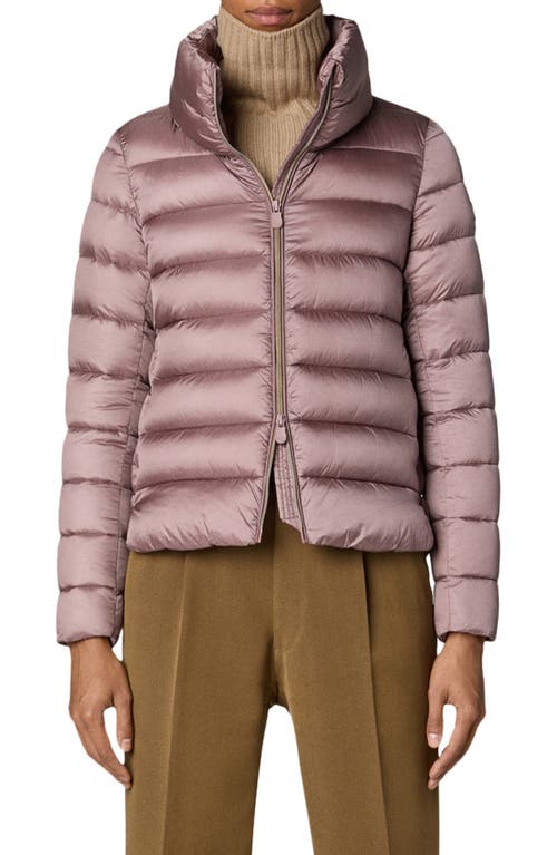 Save The Duck Elsie Waterproof Puffer Jacket in Withered Rose, Size Medium