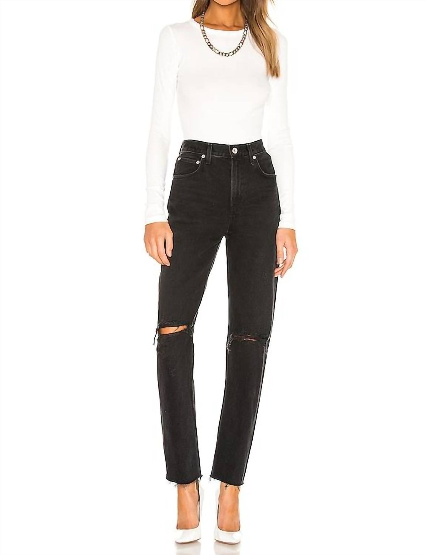 Agolde - Cherie High Rise Straight Jeans