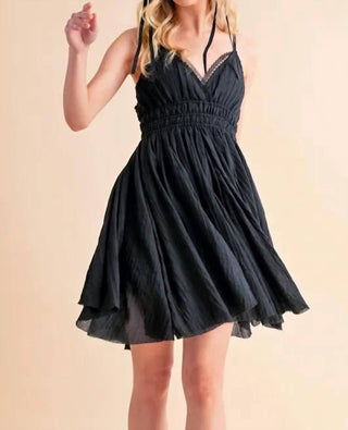 Trendsi - Vestido mini cami com detalhe de renda Aemi+Co