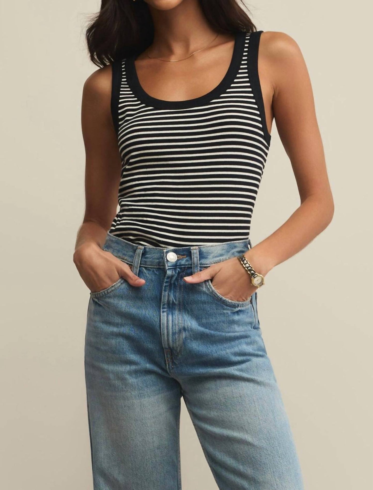 Z Supply - Elin Striped Rib Tank Top