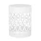 Outdoor Metal Large End Table, Modern Design