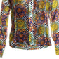 Oolala - Sunburst Organza Sleeve Blouse With Matching Tank Top