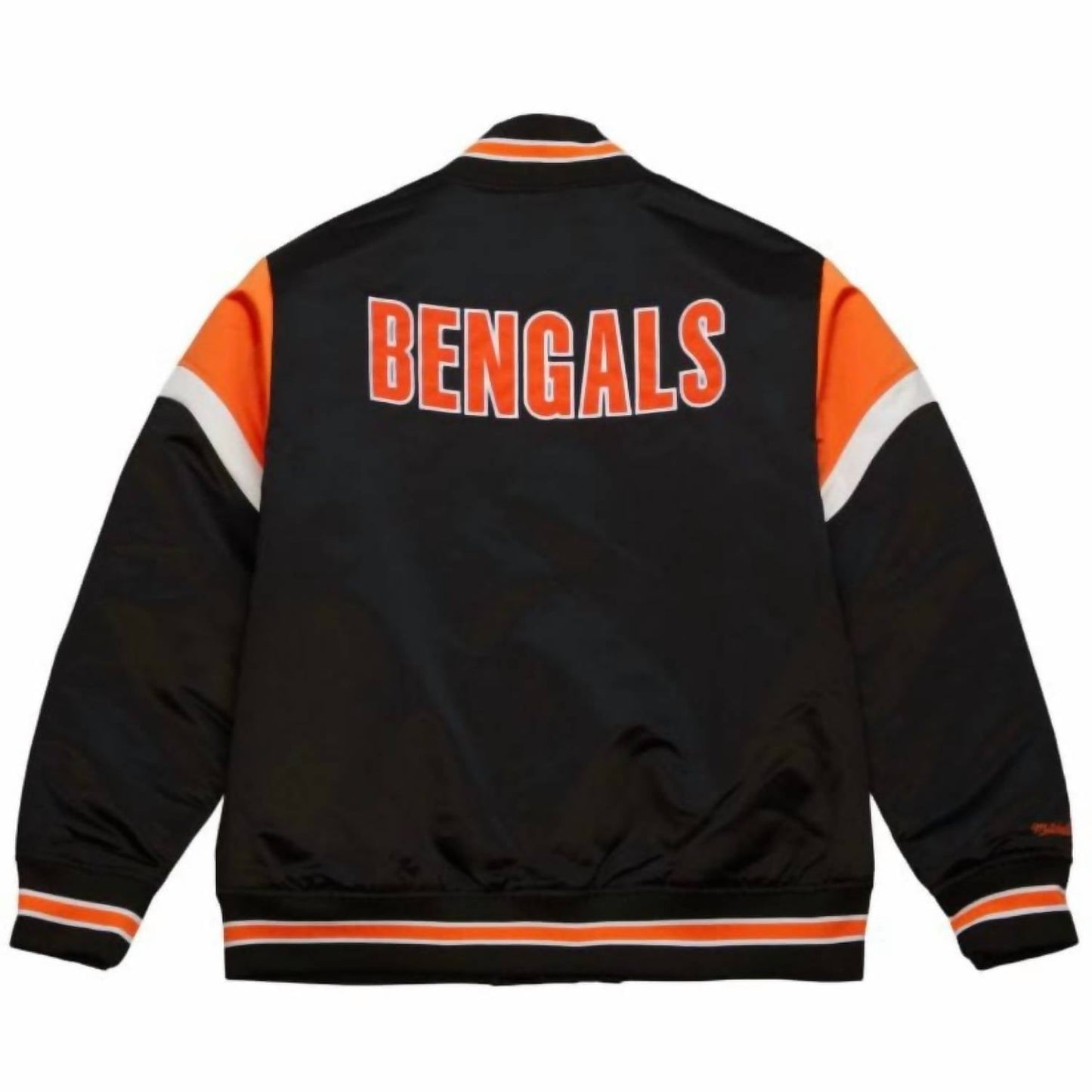 Mitchell & Ness - Unisex Nfl Cincinnati Bengals Heavyweight Satin Jacket