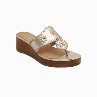 Jack Rogers - Sandália feminina Jacks Mid Wedge Stacked