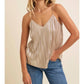 In February - Shine Bright Pleated Tank Top