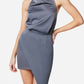 Elliatt - Asymmetric Satin Cocktail Dress