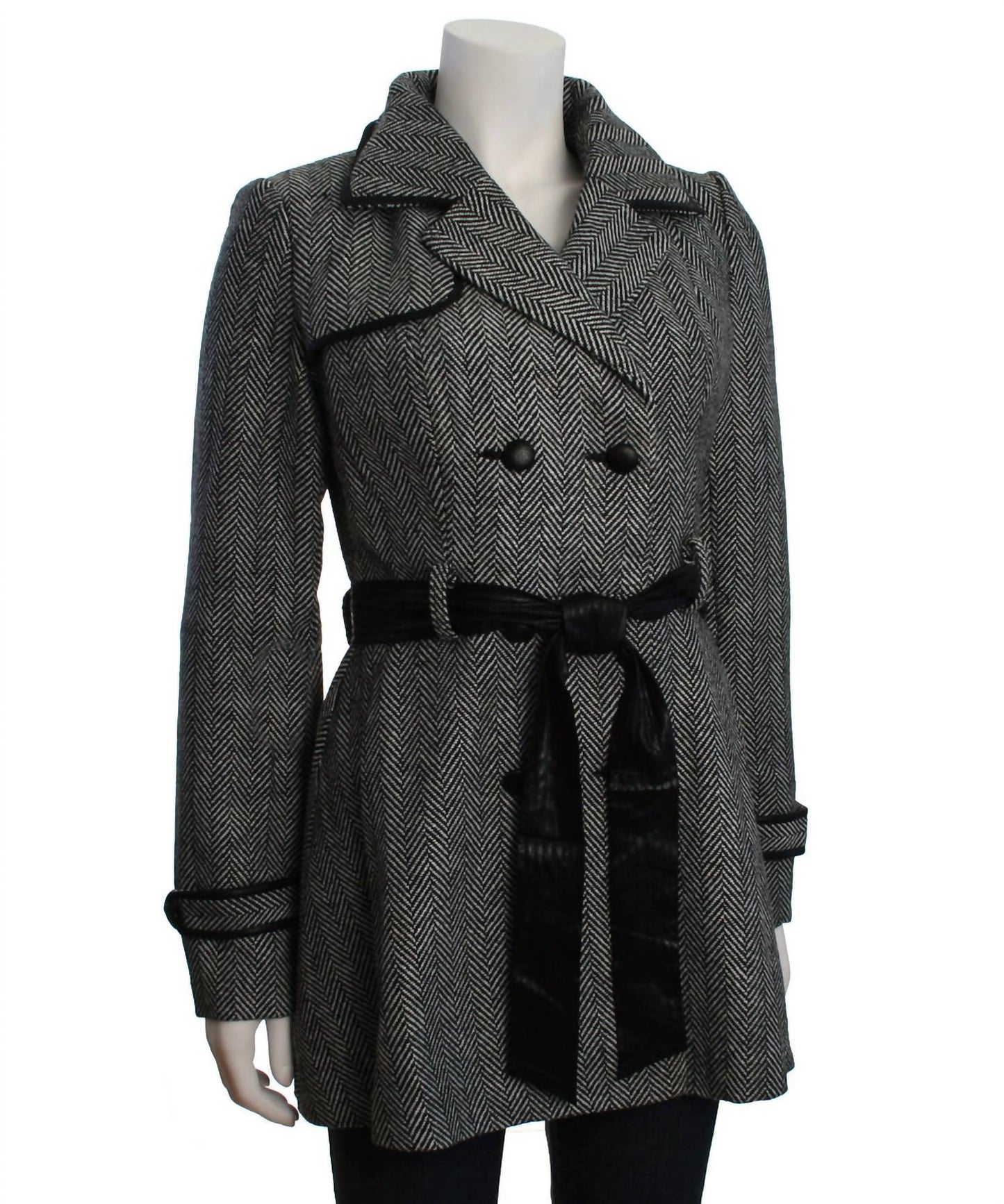 Double Zero - Women's Double Breasted A-line Coat