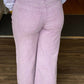 Entro - High Rise Button Front Wide Leg Jeans