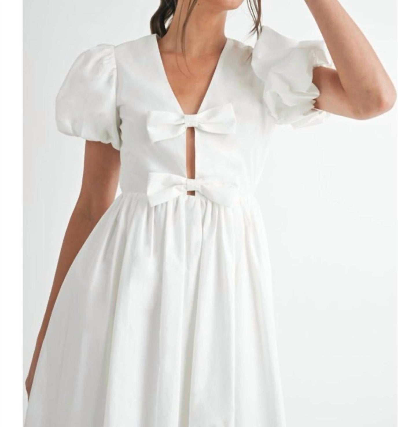 Endless Blu. - Women's Bow Midi Dress