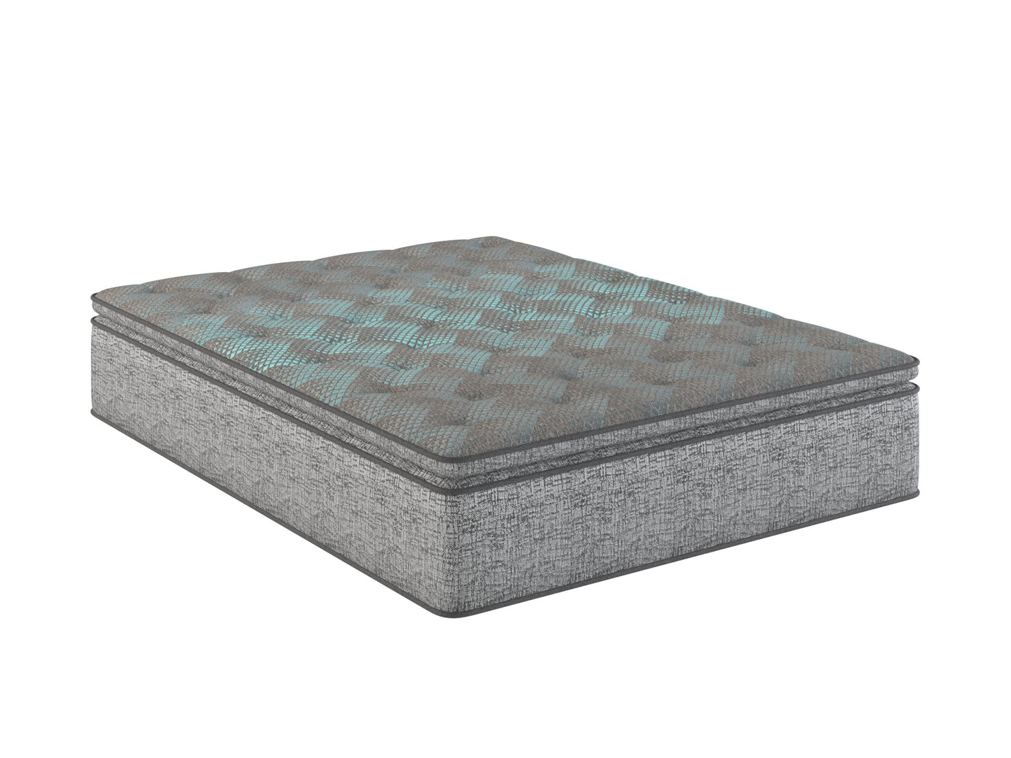 Restonic comfort care 10' hybrid, euro top,  individual pocketed coil mattress , plush comfort