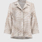 Joseph Ribkoff - Seersucker Tropical Print Trapeze Jacket