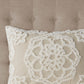 Full/Queen 3 Piece Tufted Cotton Duvet Cover Set
