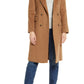 Lauren Ralph Lauren Double Breasted Wool Blend Reefer Coat Vicuna Size 6