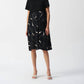 Joseph Ribkoff - Geometric Print Short Sleeve Midi Dress