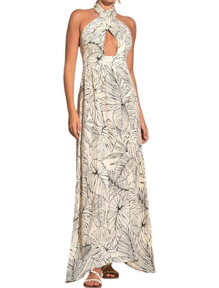 Elan - Vestido longo cruzado