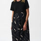Joseph Ribkoff - Geometric Print Short Sleeve Midi Dress