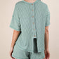 Very J - Oversized Two Tone Double Knit Top & Shorts