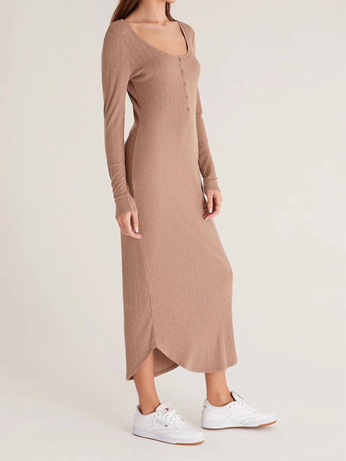 Z Supply - Heidi Rib Henley Midi Dress