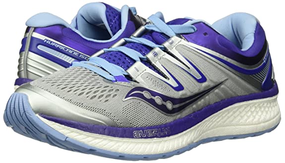 Tênis de corrida Saucony Hurricane ISO 4 feminino cinza/roxo