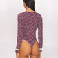 Free People - Women's Long Sleeve Ditsy Floral Sugar Dreams Bodysuit