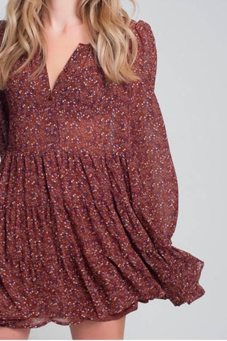 124 Voltaire - Vestido Babydoll de Chiffon Hey Girl