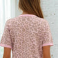 Entro - Carynn Animal Print Short-sleeve Knit Cardigan
