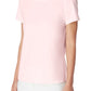 Women's Anne Klein Scallop Neck Top, Size X-Large - Pink