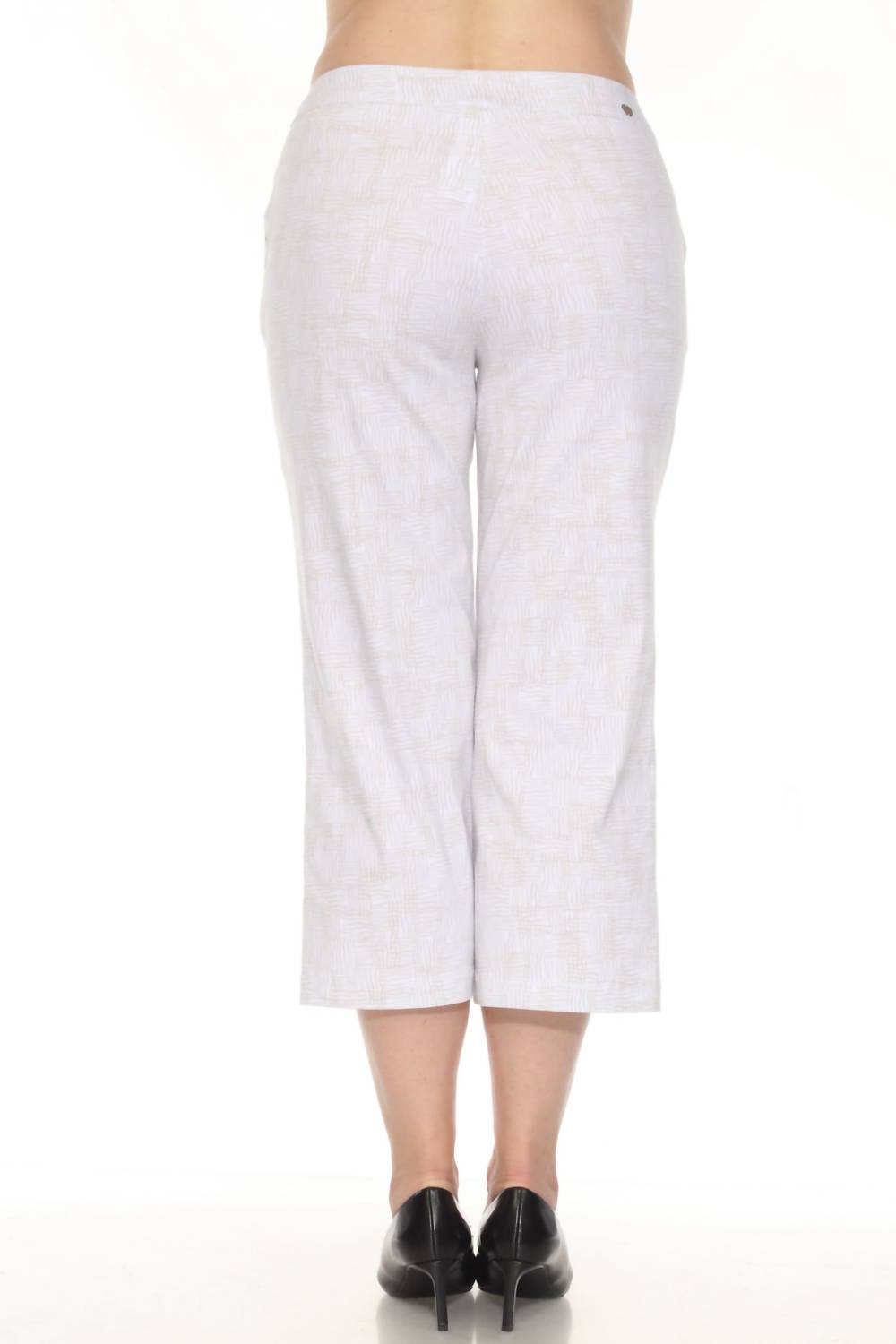 Joseph Ribkoff - Geometric Scribbles Pull On Culotte Pants