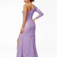 Ashleylauren - One Shoulder Sleeve Prom Dress