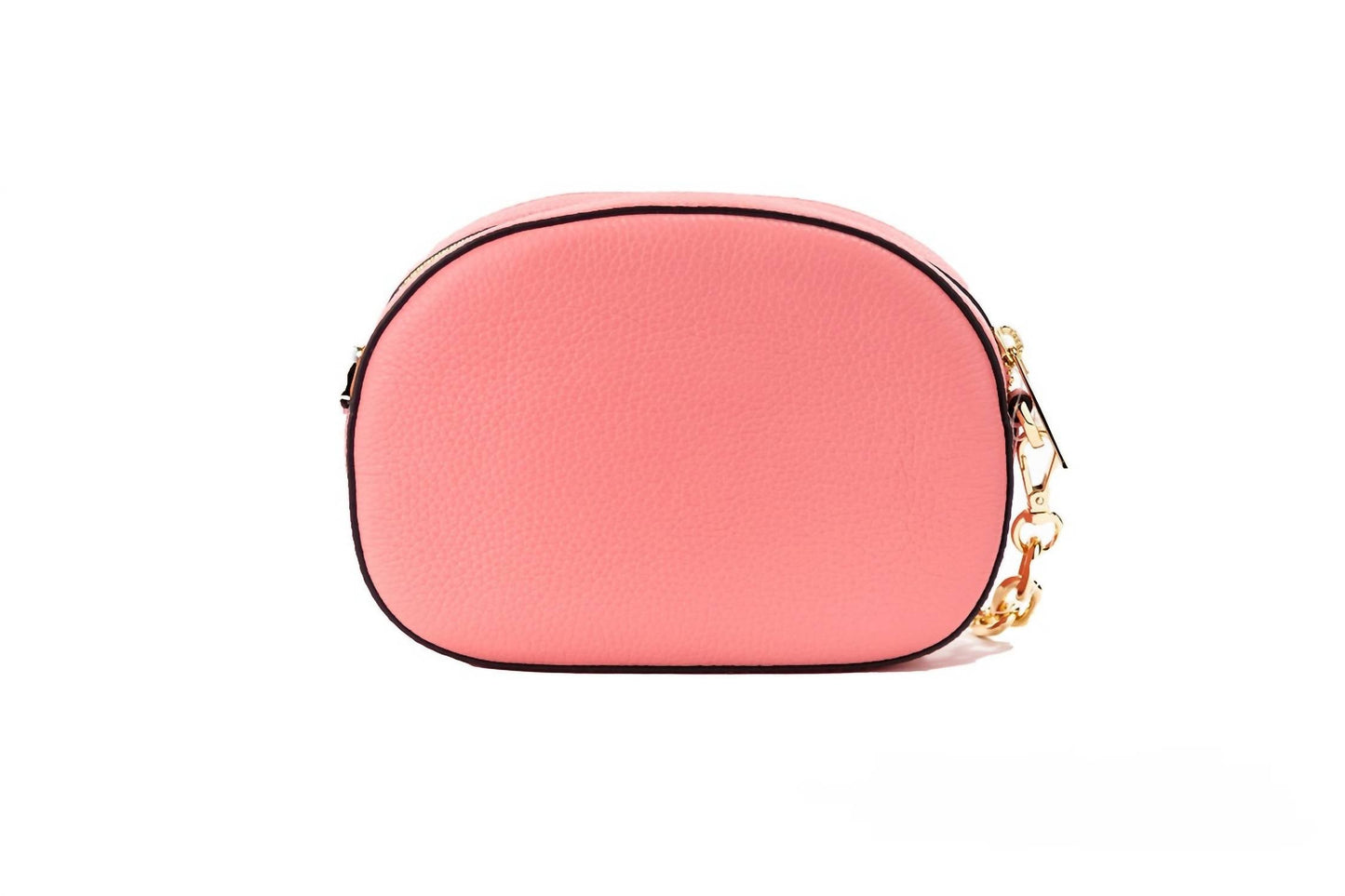 Michael Kors - Women's Jet Set Glam Leather Oval Crossbody Handbag Purse