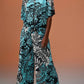 Joseph Ribkoff - Tropical Print Gauze Front Tie Top