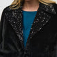 Joseph Ribkoff - Faux Fur Jacket With Sequin Trim