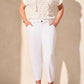 Tribal - Audrey Girlfriend Barrel Crop Jeans