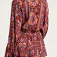 Umgee - Floral Border Print Layered Dress