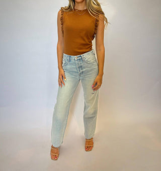 Pistola - Cassie High Rise Straight Jeans