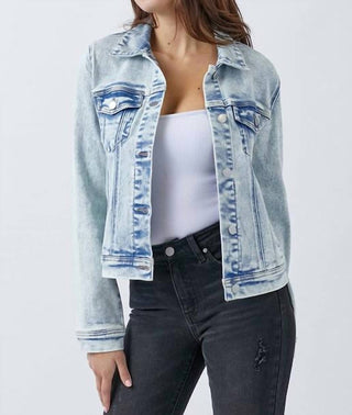 Risen - Jaqueta Jeans Manga Longa