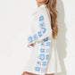 Ocean Drive - Crochet Square Insert Button Up Cover Up